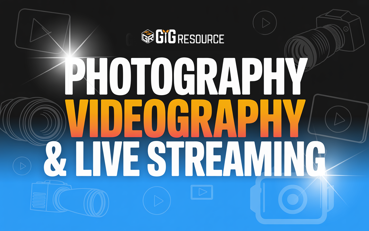 Photography, Videography & Live Streaming